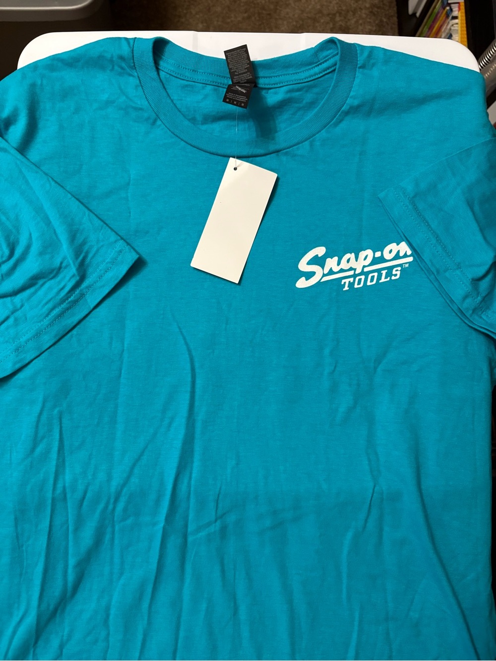 Snap-on Teal Short Sleeve Logo Tee